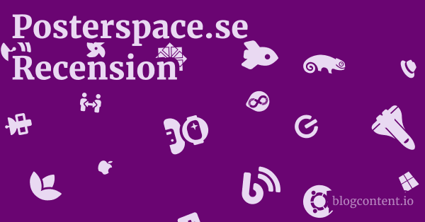 Posterspace.se Recension 1 by Partners