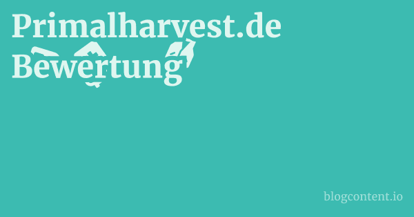 Primalharvest.de Bewertung 1 by Partners