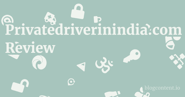 Privatedriverinindia.com Review 1 by Partners