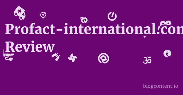 Profact-international.com Review 1 by Partners