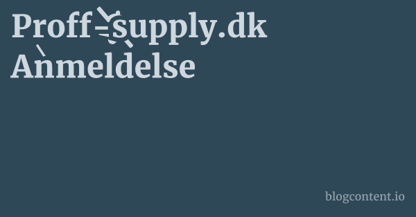 Proff-supply.dk Anmeldelse 1 by Partners