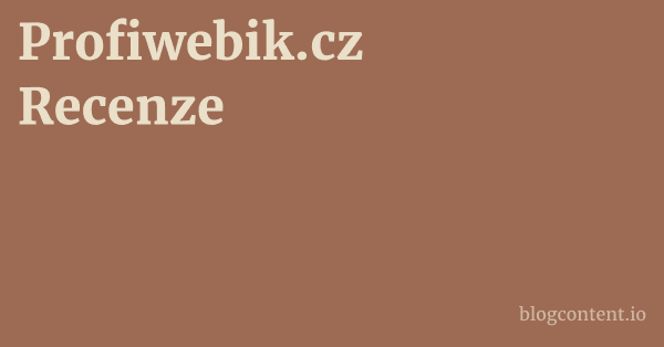 Profiwebik.cz Recenze 1 by Partners