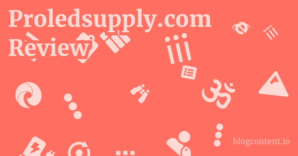 Proledsupply.com Review 1 by Partners