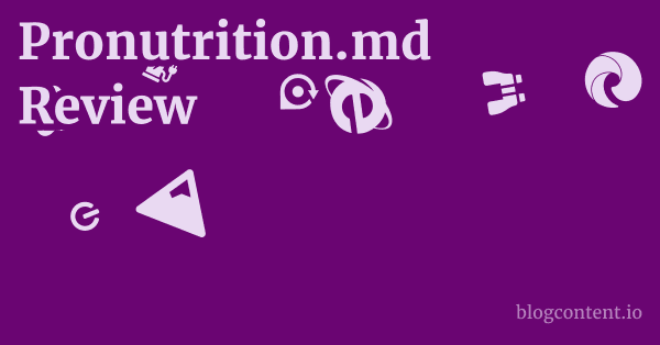 Pronutrition.md Review 1 by Partners