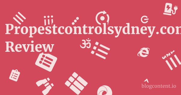 Propestcontrolsydney.com.au Review 1 by Partners