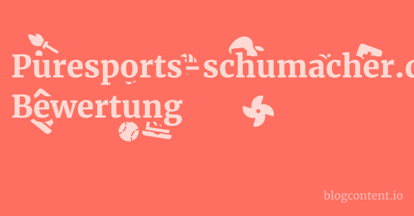 puresports-schumacher.de: Ein detaillierter Blick auf den Wassersportspezialisten 1 by Partners