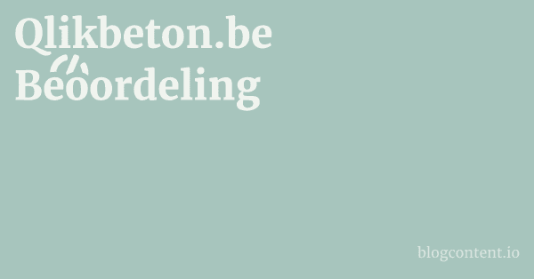 Qlikbeton.be Beoordeling 1 by Partners