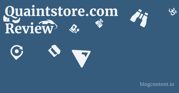 Quaintstore.com Review 1 by Partners