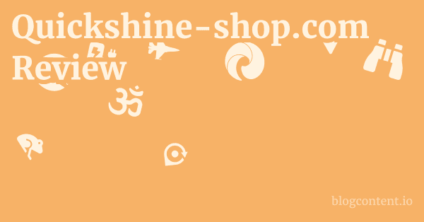 Quickshine-shop.com Review 1 by Partners