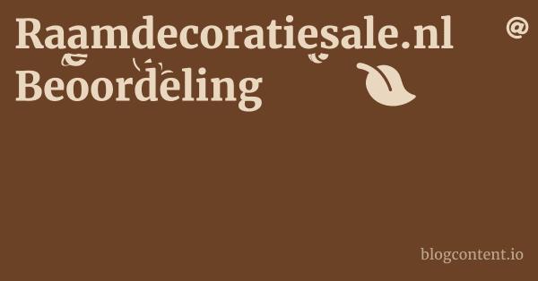 Raamdecoratiesale.nl Beoordeling 1 by Partners