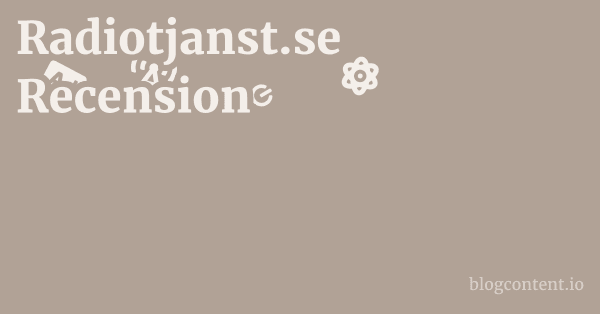Radiotjanst.se Recension 1 by Partners