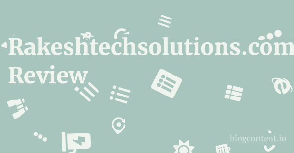 Rakeshtechsolutions.com Review 1 by Partners