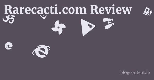 Rarecacti.com Review 1 by Partners
