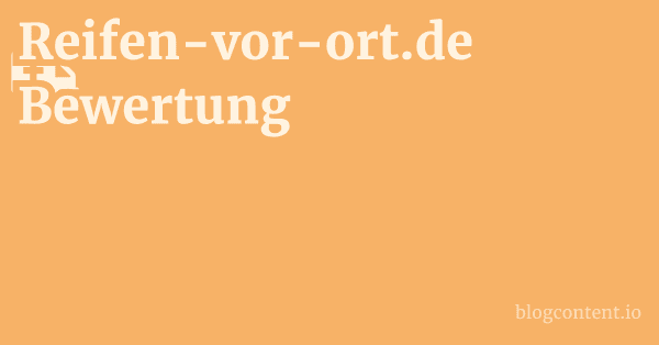 Reifen-vor-ort.de Bewertung 1 by Partners