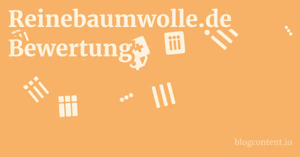 Reinebaumwolle.de Bewertung 1 by Partners