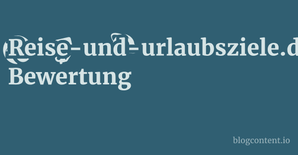 Reise-und-urlaubsziele.de Bewertung 1 by Partners