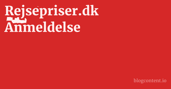 Rejsepriser.dk Anmeldelse 1 by Partners