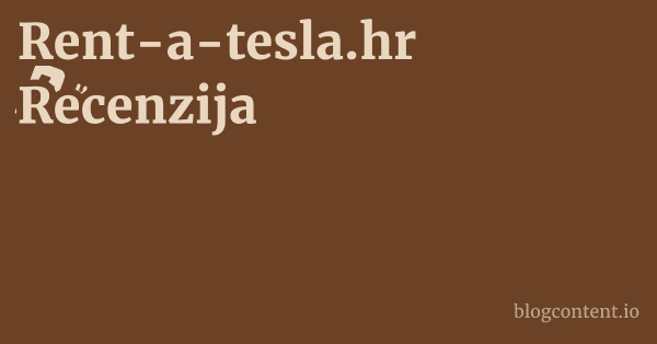 Rent-a-tesla.hr Recenzija 1 by Partners