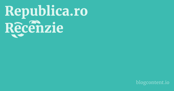 Republica.ro Recenzie 1 by Partners