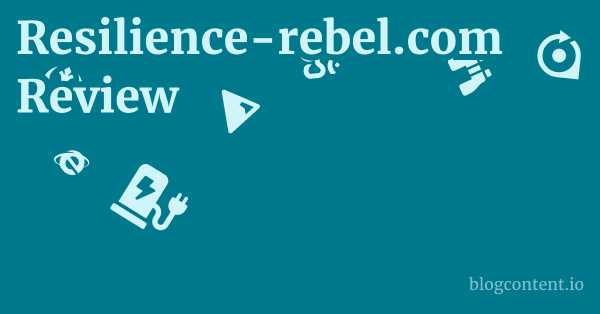 Resilience-rebel.com Review 1 by Partners