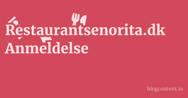 Restaurantsenorita.dk Anmeldelse 1 by Partners
