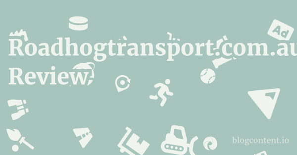 Roadhogtransport.com.au Review 1 by Partners