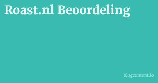 Roast.nl Beoordeling 1 by Partners