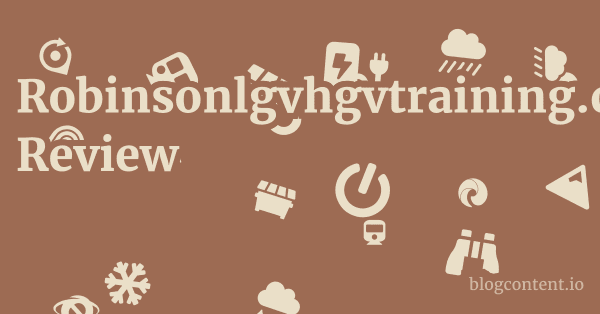 Robinsonlgvhgvtraining.co.uk Review 1 by Partners