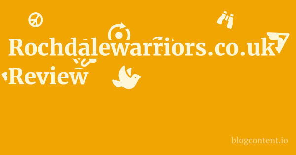 Rochdalewarriors.co.uk Review 1 by Partners