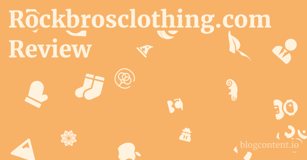 Rockbrosclothing.com Review 1 by Partners