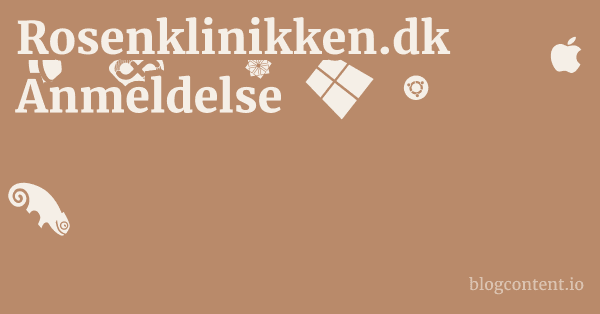 Rosenklinikken.dk Anmeldelse 1 by Partners