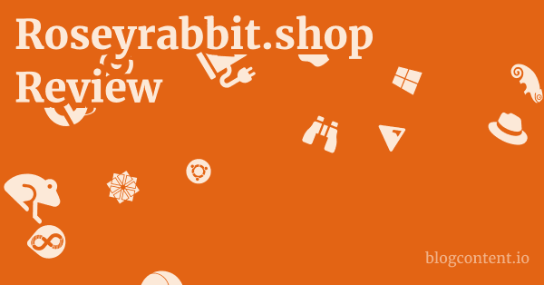 Roseyrabbit.shop Review 1 by Partners