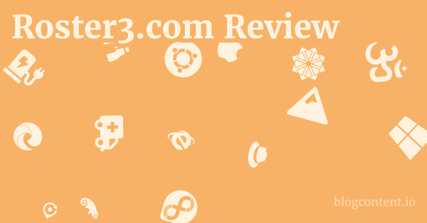 Roster3.com Review 1 by Partners