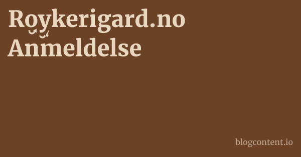 Roykerigard.no Anmeldelse 1 by Partners
