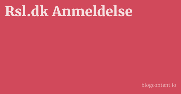 Rsl.dk Anmeldelse 1 by Partners