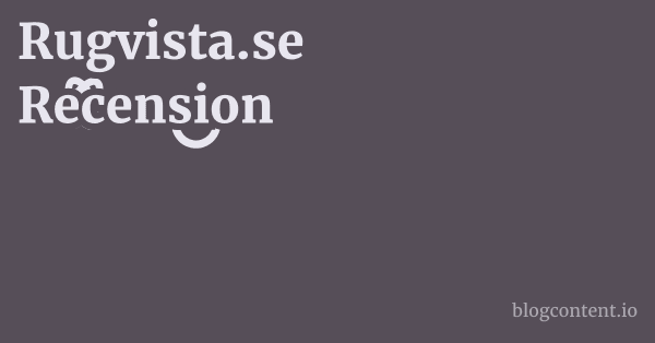 Rugvista.se vs. Konkurrenter 1 by Partners