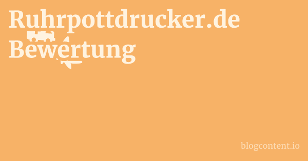 Ruhrpottdrucker.de Bewertung 1 by Partners