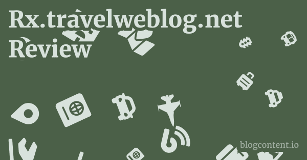 Rx.travelweblog.net Review 1 by Partners