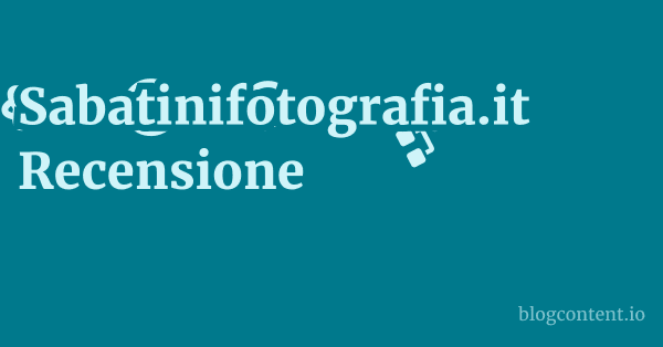 Sabatinifotografia.it Recensione 1 by Partners