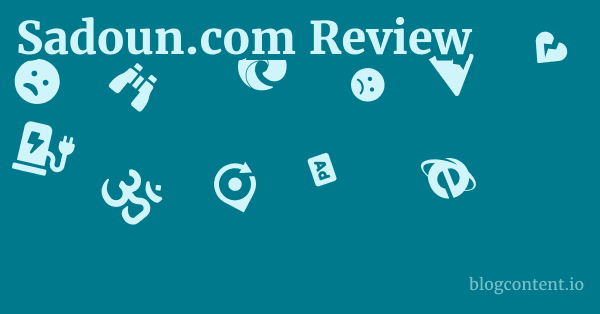 Sadoun.com Review 1 by Partners
