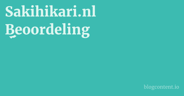 Sakihikari.nl Beoordeling 1 by Partners