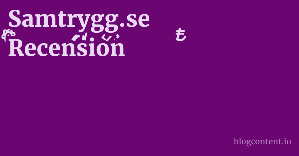 Samtrygg.se Recension