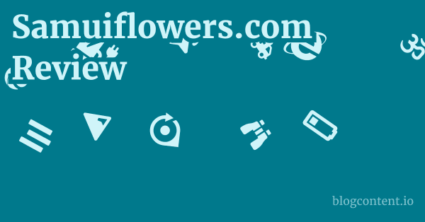 Samuiflowers.com Review 1 by Partners