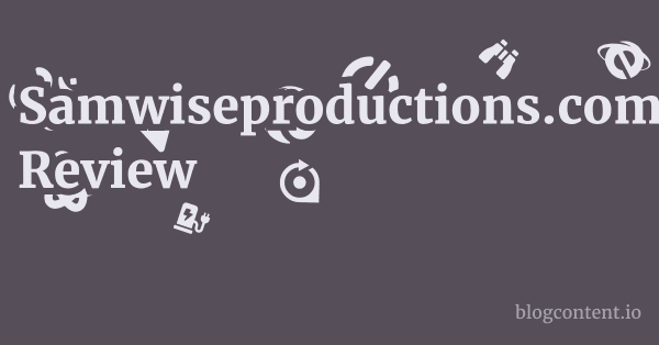 Samwiseproductions.com Review 1 by Partners
