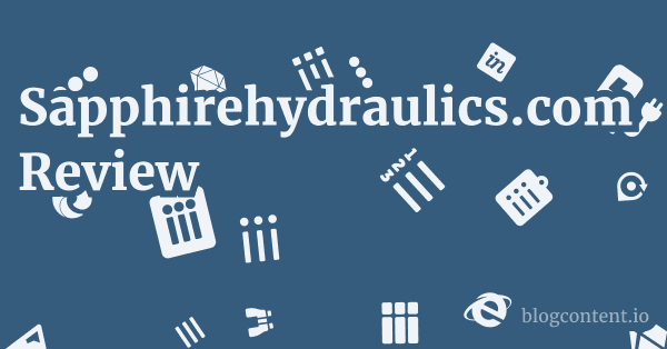 Sapphirehydraulics.com Review 1 by Partners