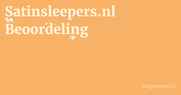 Satinsleepers.nl Beoordeling 1 by Partners
