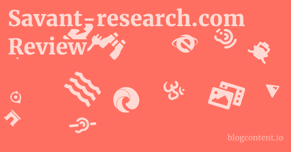Savant-research.com Review 1 by Partners