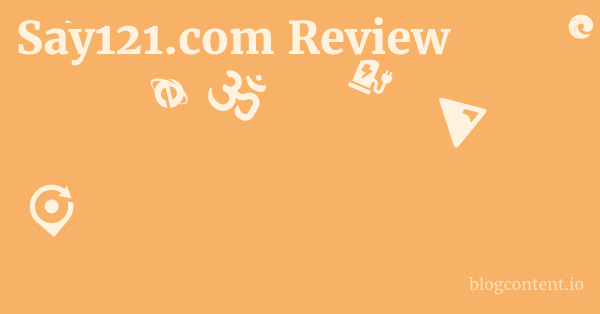 Say121.com Review 1 by Partners