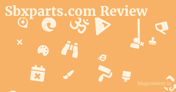 Sbxparts.com Review 1 by Partners