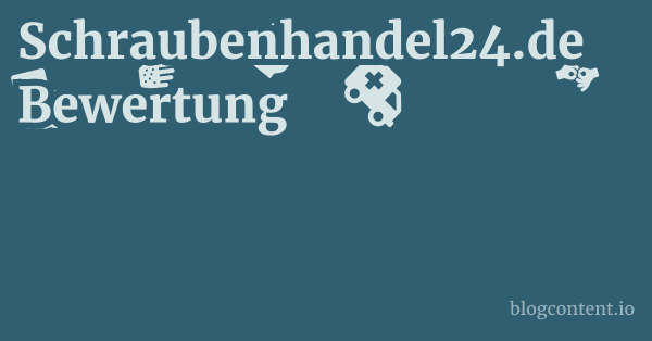 Schraubenhandel24.de Bewertung 1 by Partners